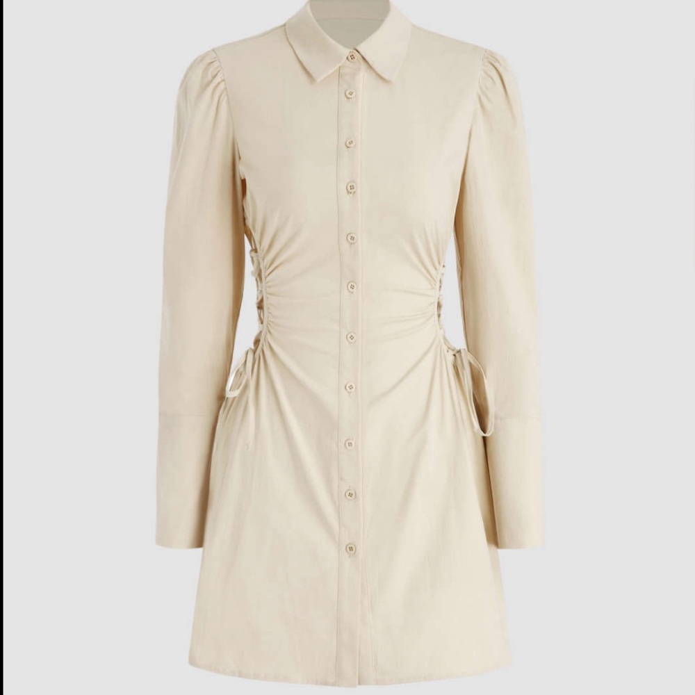 Song of Style Button Up Cutout Dress